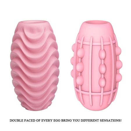 OEUF MASTURBATEUR DOUBLE FACE ROSE
